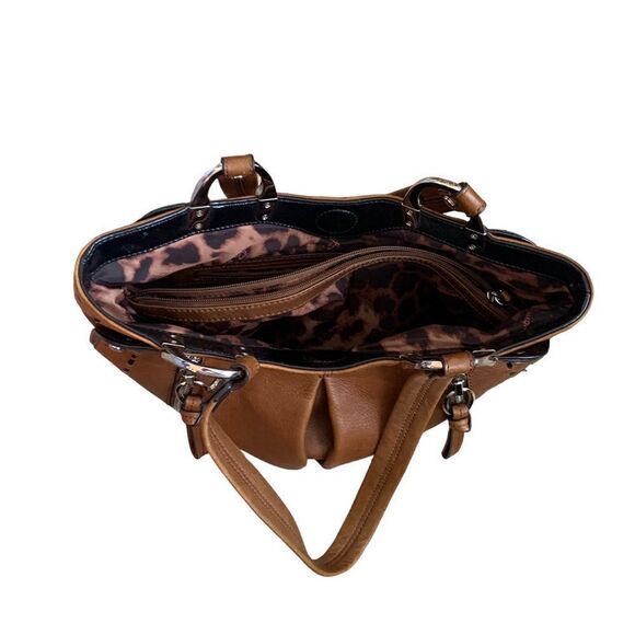 B Markowsky Brown Leather Handbag - Picture 7 of 8